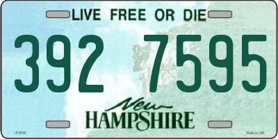 NH license plate 3927595