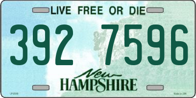 NH license plate 3927596