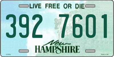 NH license plate 3927601