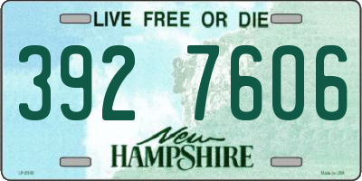 NH license plate 3927606