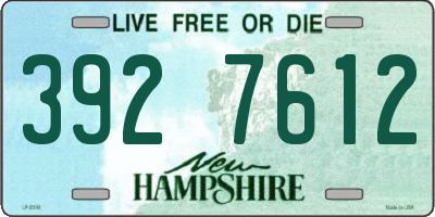 NH license plate 3927612