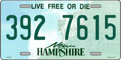 NH license plate 3927615