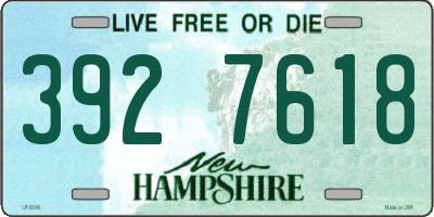 NH license plate 3927618