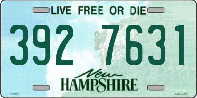 NH license plate 3927631
