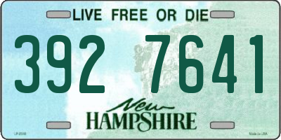 NH license plate 3927641