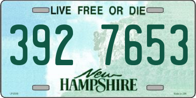 NH license plate 3927653