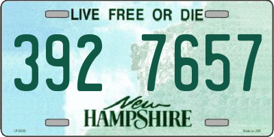 NH license plate 3927657