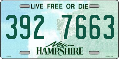 NH license plate 3927663