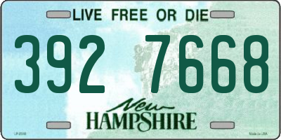 NH license plate 3927668