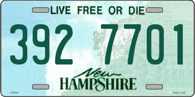 NH license plate 3927701