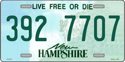 NH license plate 3927707