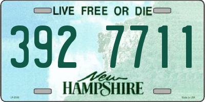 NH license plate 3927711
