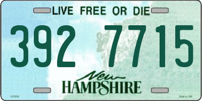 NH license plate 3927715