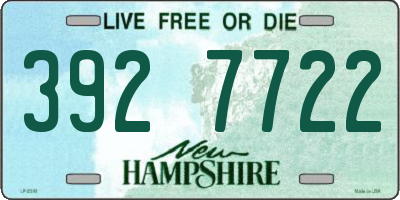 NH license plate 3927722