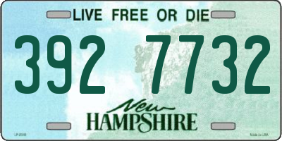 NH license plate 3927732