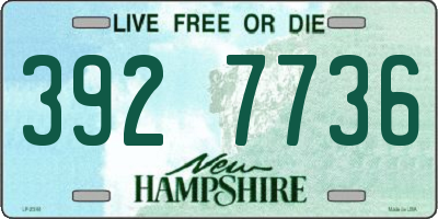 NH license plate 3927736