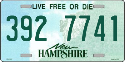 NH license plate 3927741