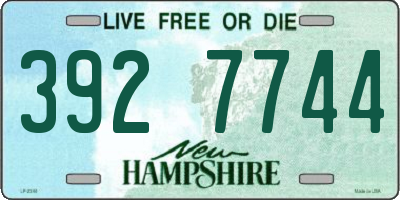 NH license plate 3927744