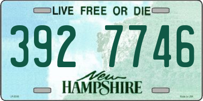 NH license plate 3927746