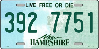 NH license plate 3927751