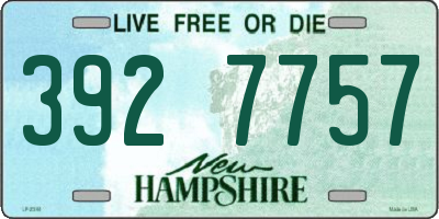 NH license plate 3927757