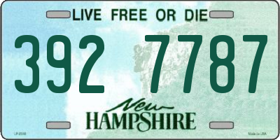NH license plate 3927787