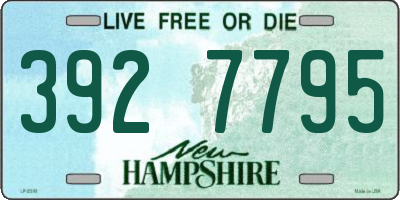 NH license plate 3927795