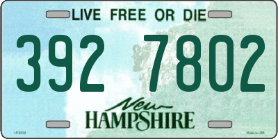 NH license plate 3927802