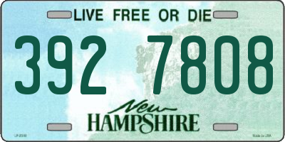 NH license plate 3927808