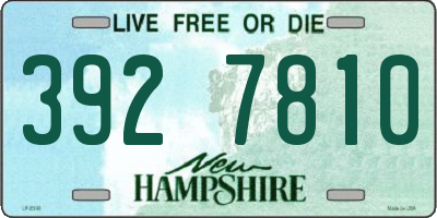 NH license plate 3927810