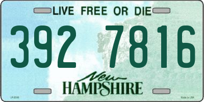 NH license plate 3927816