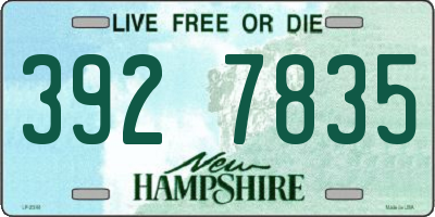 NH license plate 3927835