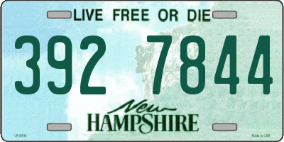 NH license plate 3927844