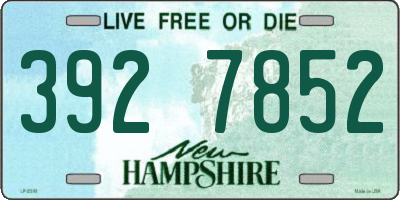 NH license plate 3927852