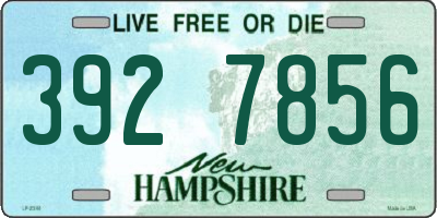 NH license plate 3927856