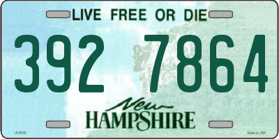 NH license plate 3927864