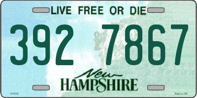 NH license plate 3927867