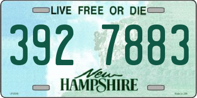 NH license plate 3927883