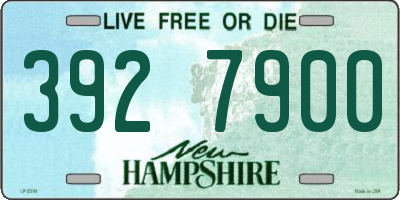 NH license plate 3927900