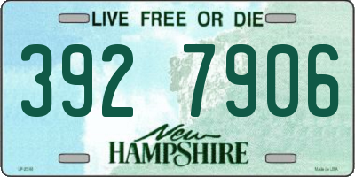 NH license plate 3927906