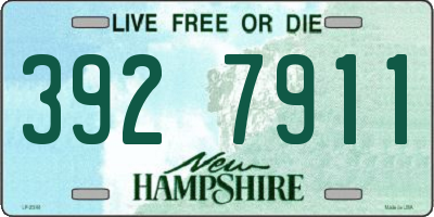 NH license plate 3927911