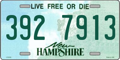 NH license plate 3927913