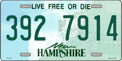 NH license plate 3927914