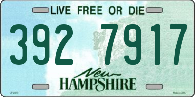 NH license plate 3927917