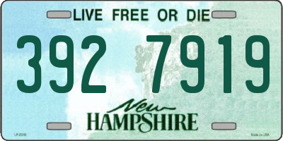 NH license plate 3927919
