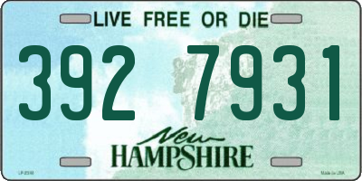 NH license plate 3927931