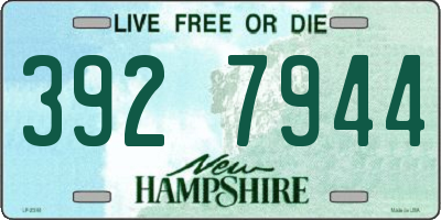 NH license plate 3927944