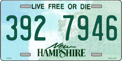 NH license plate 3927946