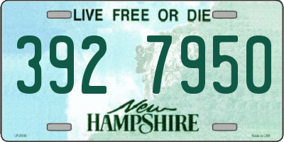 NH license plate 3927950