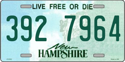 NH license plate 3927964